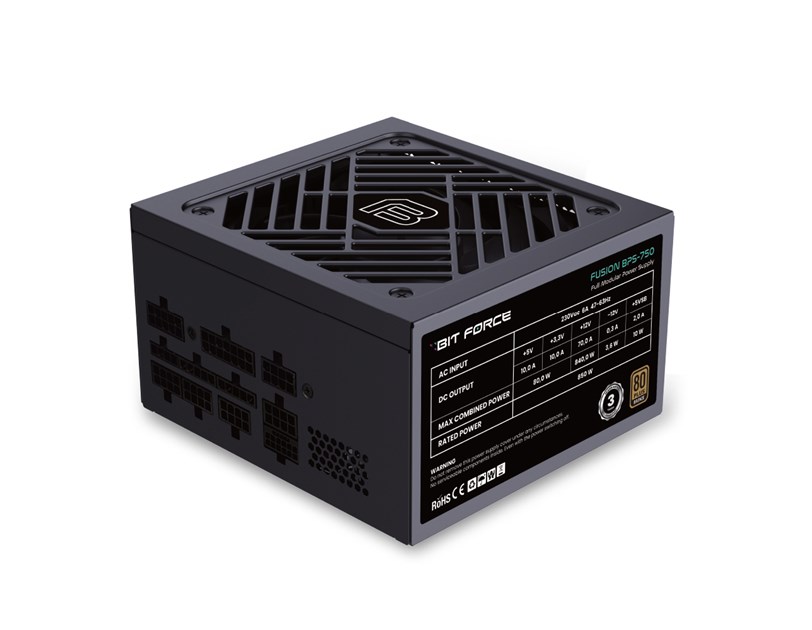 BIT FORCE napajanje 750W 80+ GOLD SUPREME GPS-750, modularno, ATX 3.1, PCI-E 5.1, FDB