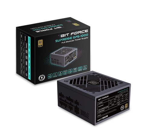 BIT FORCE napajanje 1000W 80+ GOLD SUPREME GPS-1000, modularno, ATX 3.1, PCI-E 5.1, FDB