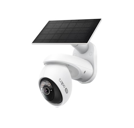 TP-Link Tapo C660 kamera + Tapo A201 Solar panel 4K 8MP(3840×2160 px), F1.6, Full-Color Night Vision, microSD, 2×Spotlights, dvosmjerni audio, detekcija pokreta, vodootporna IP65, Wi-Fi, Tapo app