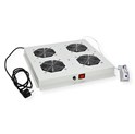 Roline 19" krovni ventilacijski modul s 4 ventilatora i termostatom, sivi