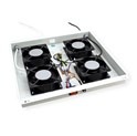 Roline 19" krovni ventilacijski modul s 4 ventilatora i termostatom, sivi