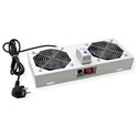 Roline 19" krovni ventilacijski modul s 2 ventilatora i termostatom, sivi