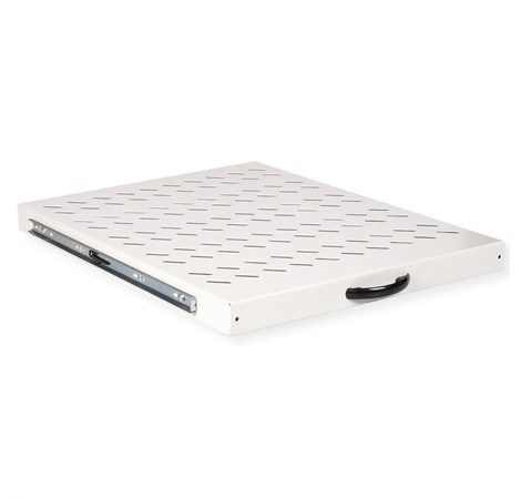 Roline 19" 1U izvlaćiva polica, D=550mm, nosivost 25kg, siva