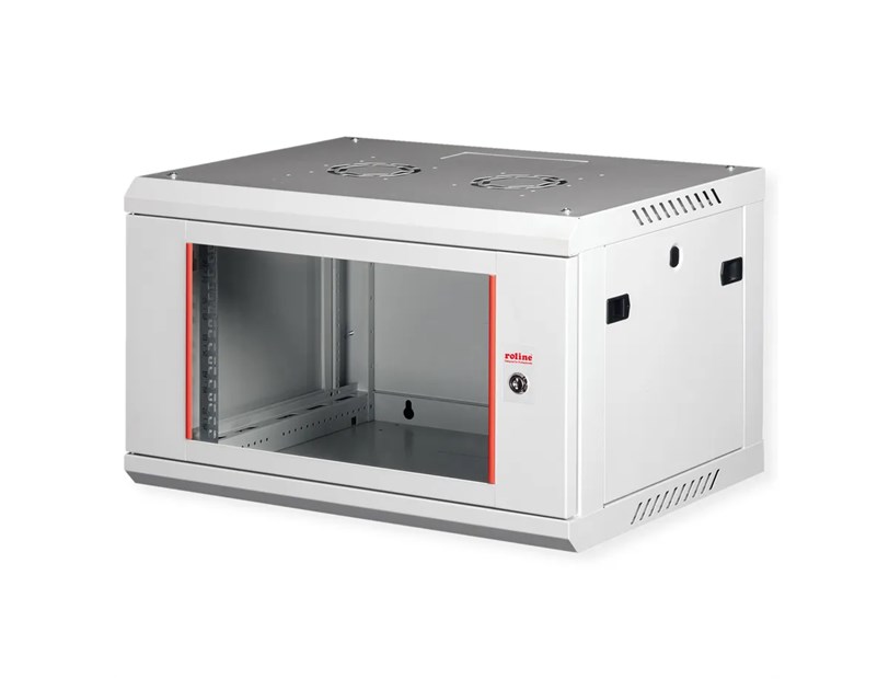 Roline 19" 6U 600×450×379 Basic Plus zidni ormar, sivi