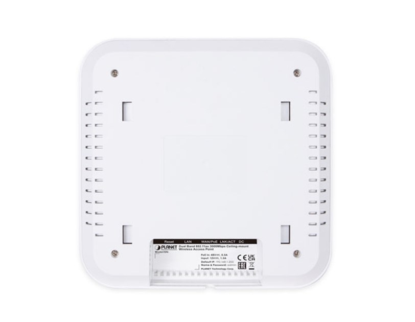 PLANET Wi-Fi 6 3000Mbps 802.11ax Dual Band Ceiling-mount Wireless Access Point