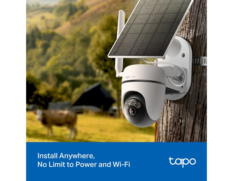 TP-Link Tapo C615G  kamera + Tapo A201 Solar panel 2K 3MP, Color Night Vision, microSD, 2×Spotlights, dvosmjerni audio, detekcija pokreta, vodootporna IP65, Wi-Fi, Tapo app