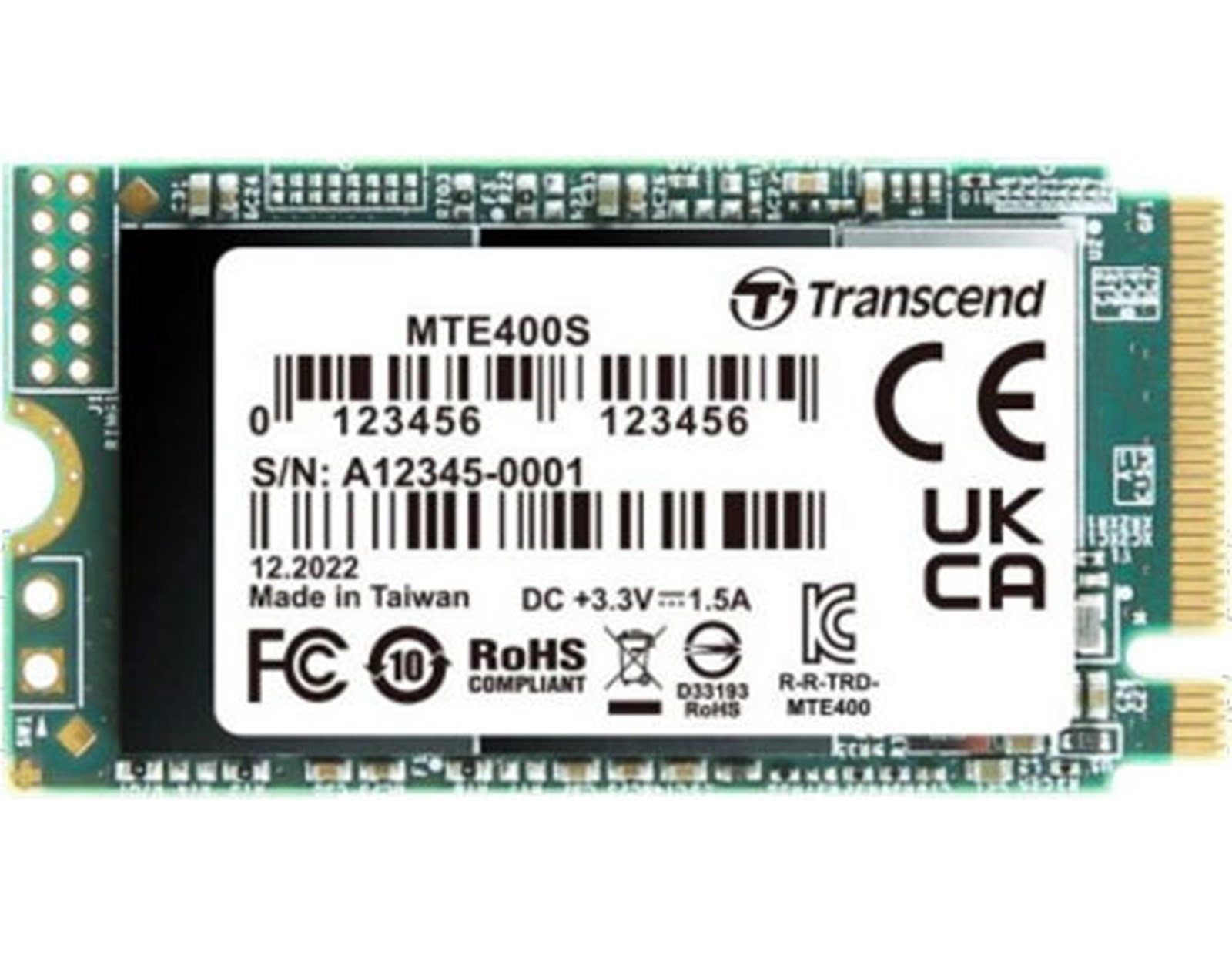 Transcend 2TB SSD M.2 2242 MTE400S PCIe Gen3×4 (TS2TMTE400S) - bez ambalaže