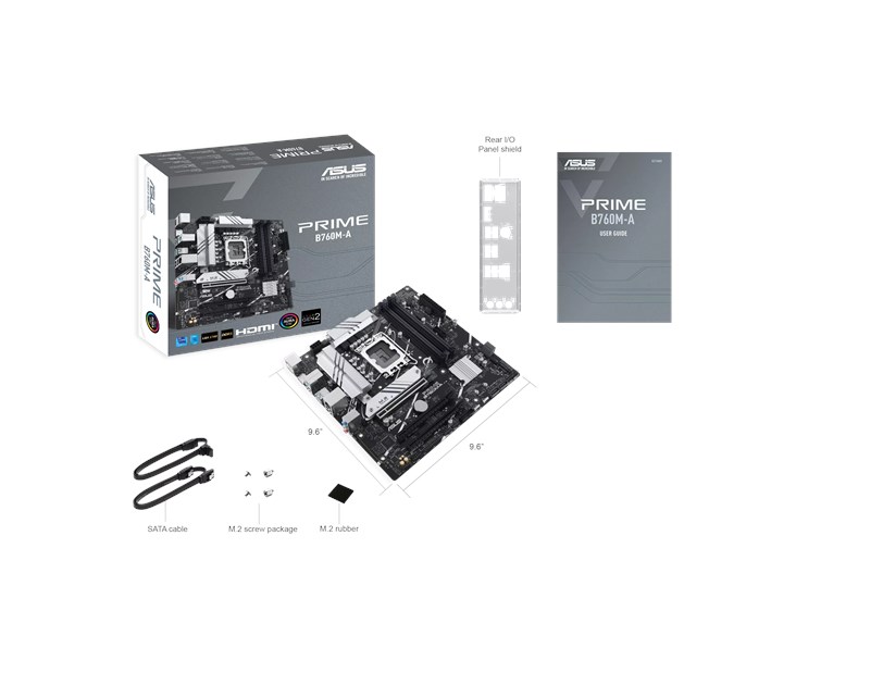 Asus MB PRIME B760M-A-CSM, S.1700, 4xDDR5/7200(OC), PCIe 4.0, 2×HDMI/DP, mATX