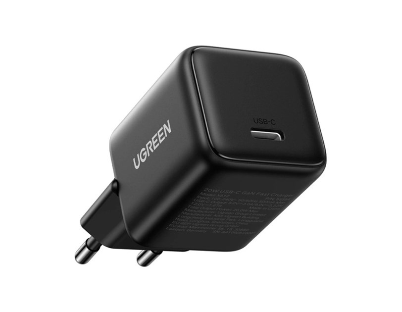 UGREEN kućni punjač 30W, USB C, GaN, crni