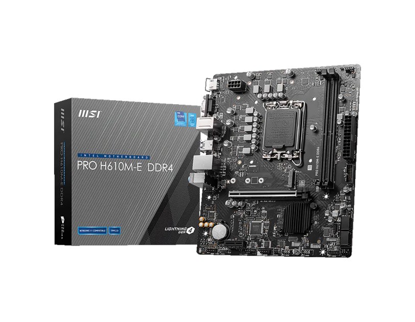 MSI MB H610M-E DDR4, S.1700, 2xDDR4/3200, PCIe 4.0, G-LAN, VGA/HDMI, mATX