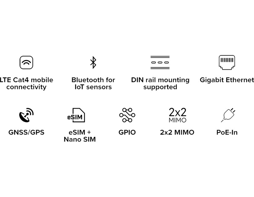 Mikrotik EG25-G&KNe KNOT Embedded LTE4, industrijski LTE Cat4 IoT gateway, NanoSIM/eSIM, globalni (EU+SAD+Azija)
