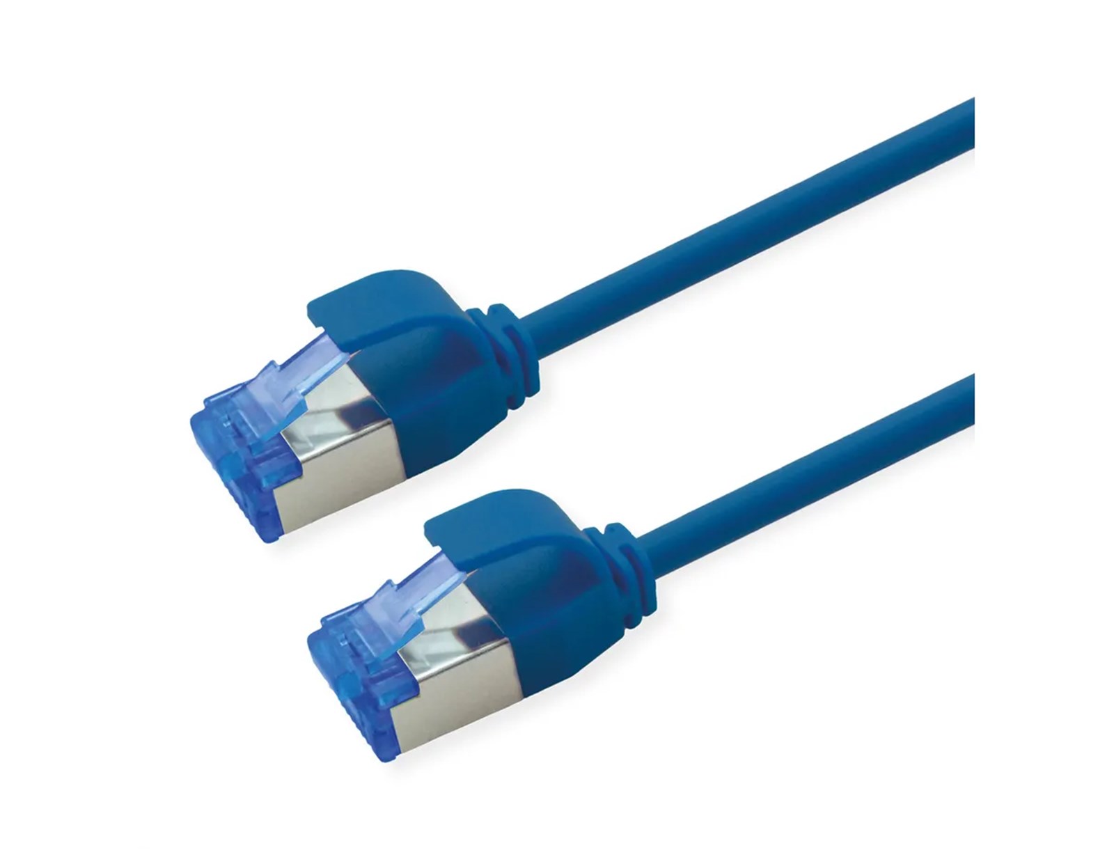 Roline  S/FTP (PiMF) Data Center mrežni kabel, Cat.6A (Class EA), slim, LSOH, tangle free, 0.5m, plavi