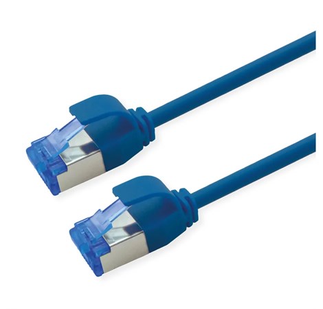 Roline  S/FTP (PiMF) Data Center mrežni kabel, Cat.6A (Class EA), slim, LSOH, tangle free, 10m, plavi