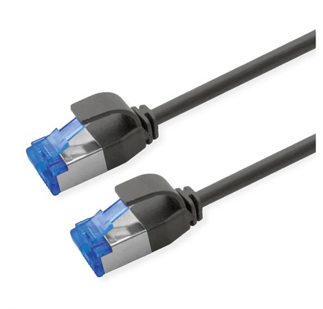 Roline  S/FTP (PiMF) Data Center mrežni kabel, Cat.6A (Class EA), slim, LSOH, tangle free, 5.0m, crni