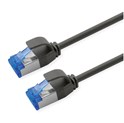Roline  S/FTP (PiMF) Data Center mrežni kabel, Cat.6A (Class EA), slim, LSOH, tangle free, 5.0m, crni