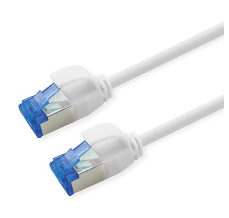 Roline  S/FTP (PiMF) Data Center mrežni kabel, Cat.6A (Class EA), slim, LSOH, tangle free, 1.0m, bijeli