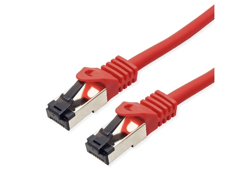 Roline VALUE S/FTP mrežni kabel Cat.8 (Class I), LSOH, stranded, 1.0m, crveni