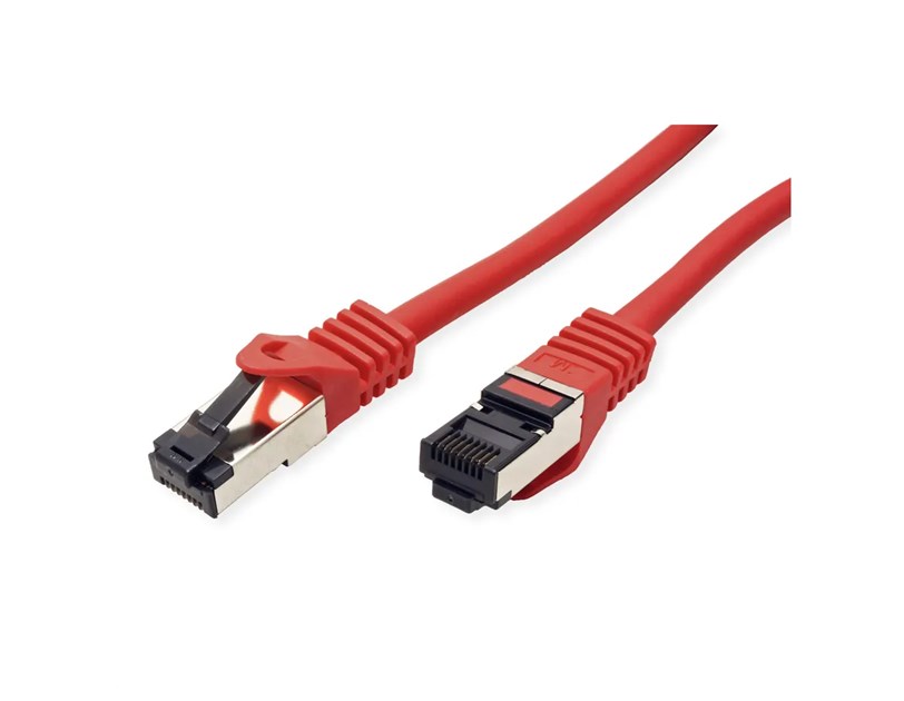 Roline VALUE S/FTP mrežni kabel Cat.8 (Class I), LSOH, stranded, 3.0m, crveni
