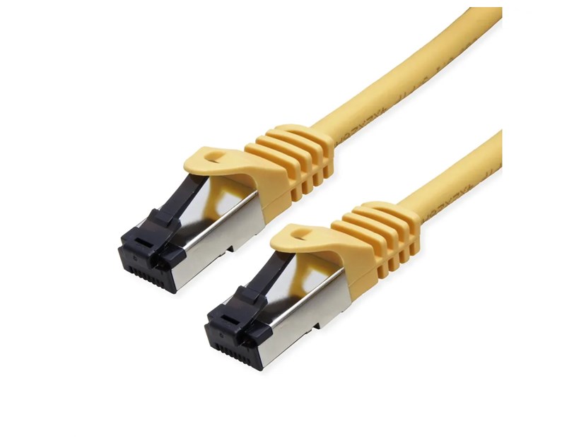 Roline VALUE S/FTP mrežni kabel Cat.8 (Class I), LSOH, stranded, 1.0m, žuti