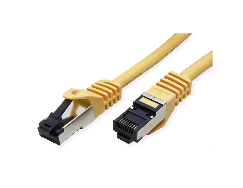 Roline VALUE S/FTP mrežni kabel Cat.8 (Class I), LSOH, stranded, 1.0m, žuti