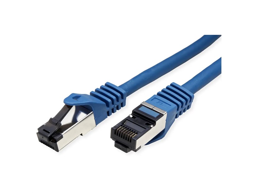 Roline VALUE S/FTP mrežni kabel Cat.8 (Class I), LSOH, stranded, 1.0m, plavi