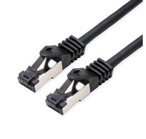 Roline VALUE S/FTP mrežni kabel Cat.8 (Class I), LSOH, stranded, 2.0m, crni