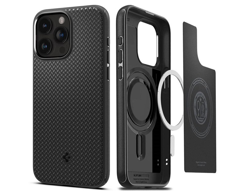 Spigen Mag Armor MagSafe, matte black - iPhone 15 Pro Max