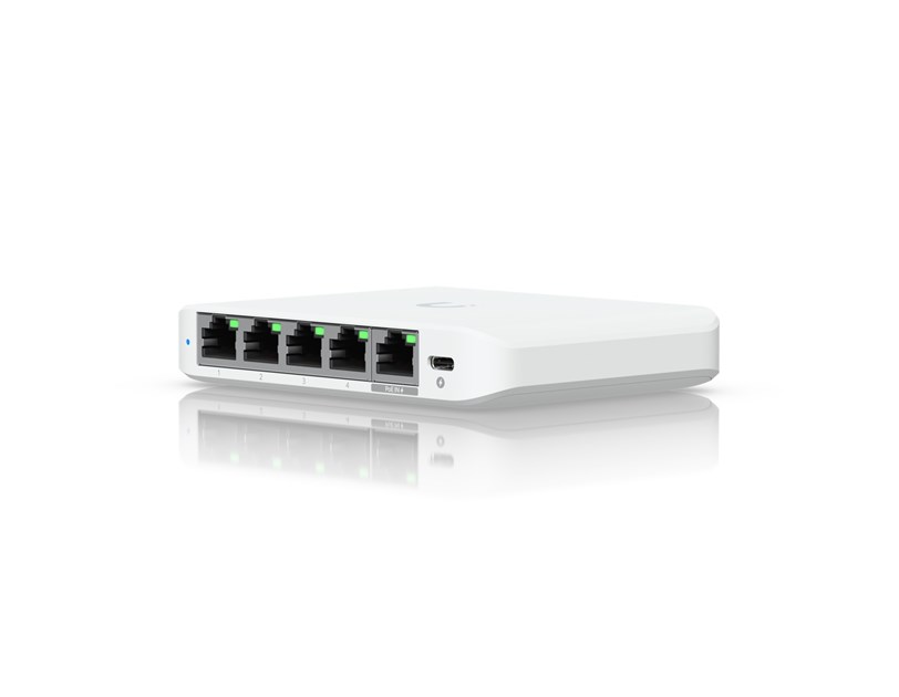Ubiquiti UniFi Switch Flex Mini, 5-portni upravljivi swtich, 2.5 gigabit, PoE