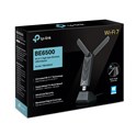 TP-Link BE6500 Archer TBE400UH Wi-Fi 7 High Gain Wireless USB Adapter, 2882Mbps/2882Mbps/688Mbps (2.4GHz/5GHz/6GHz), 2× High-Gain Tri-Band Antennas