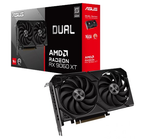 Asus Dual Radeon RX 9060 XT 16GB GDDR6, PCIe 5.0 x16, 1×HDMI/2×DP