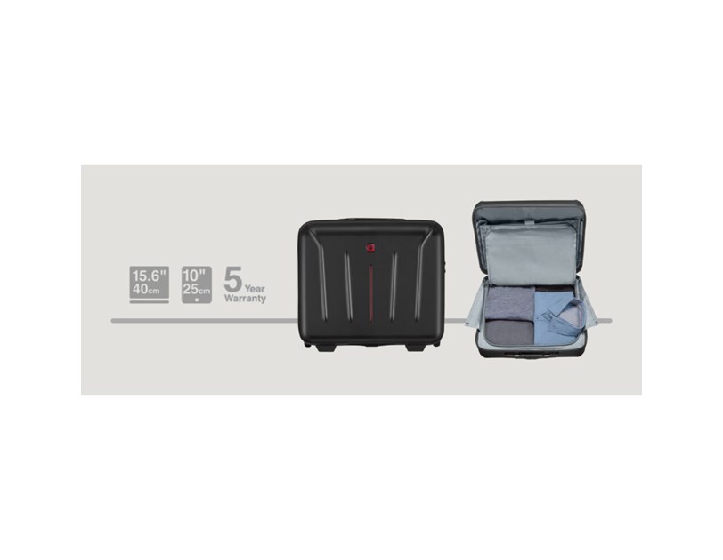 Wenger kofer Amplix, na kotačima sa pretincem za prijenosno računalo 15,6'' 25 L, dimenzije 37x25,5x1,5, crna