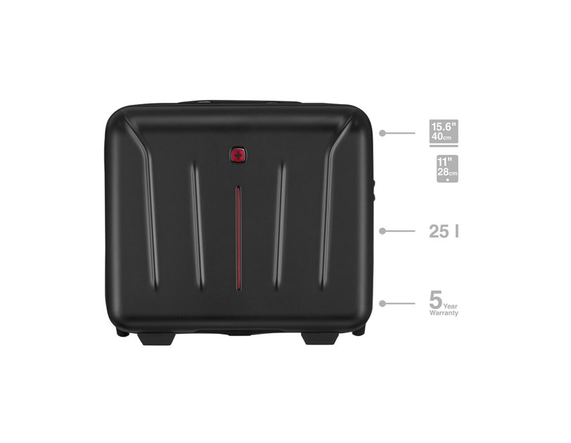 Wenger kofer Amplix, na kotačima sa pretincem za prijenosno računalo 15,6'' 25 L, dimenzije 37x25,5x1,5, crna