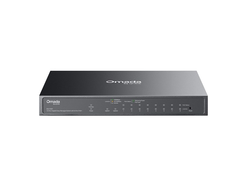 TP Link Omada 10-Port Gigabit Easy managed preklopnik (Switch) with 8-Port PoE+