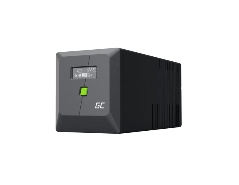 Green Cell UPS (UPSLP480) 750VA/480W, Pure sine wave, Line Interactive AVR, PowerProof with LCD