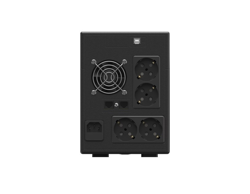Green Cell UPS (UPSLP1050) 1500VA/1050W, Pure sine wave, Line Interactive AVR, PowerProof with LCD