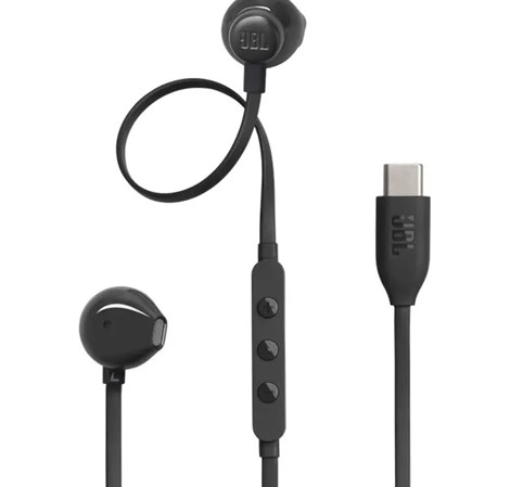 JBL Tune 305C, USB-C, in-ear slušalice, crne