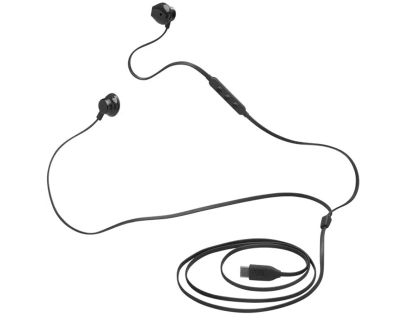 JBL Tune 305C, USB-C, in-ear slušalice, crne