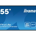 IIYAMA 55" LH5541UHS-B2 4K UHD (3840×2160) IPS Signage 24/7, 500 cd/m2, 1200:1, non Android, media play USB, LAN control