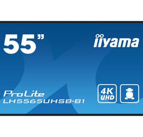 IIYAMA 55" LH5565UHSB-B1 4K UHD (3840x2160) IPS Signage 24/7, 800 cd/m2, 1200:1, Android OS, E-Share, iiSignage2