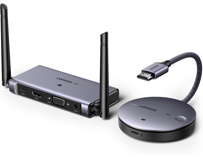 Ugreen UGREEN bežični HDMI adapter 4K 30Hz 2.4G/5G za laptop , PC, TV ili projektor  (90909A)