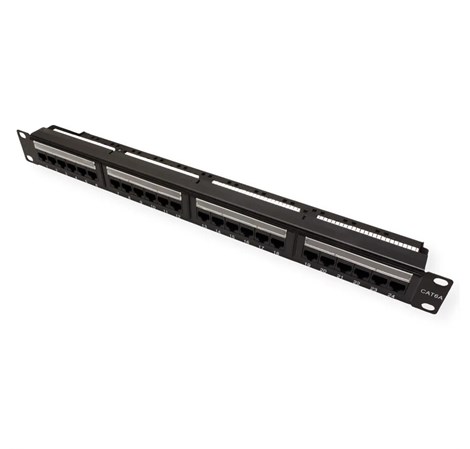 Roline VALUE Cat.6a/Class EA 19" Patch Panel 24-porta UTP, crni