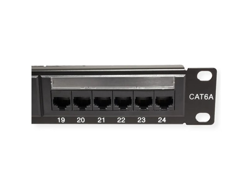 Roline VALUE Cat.6a/Class EA 19" Patch Panel 24-porta UTP, crni