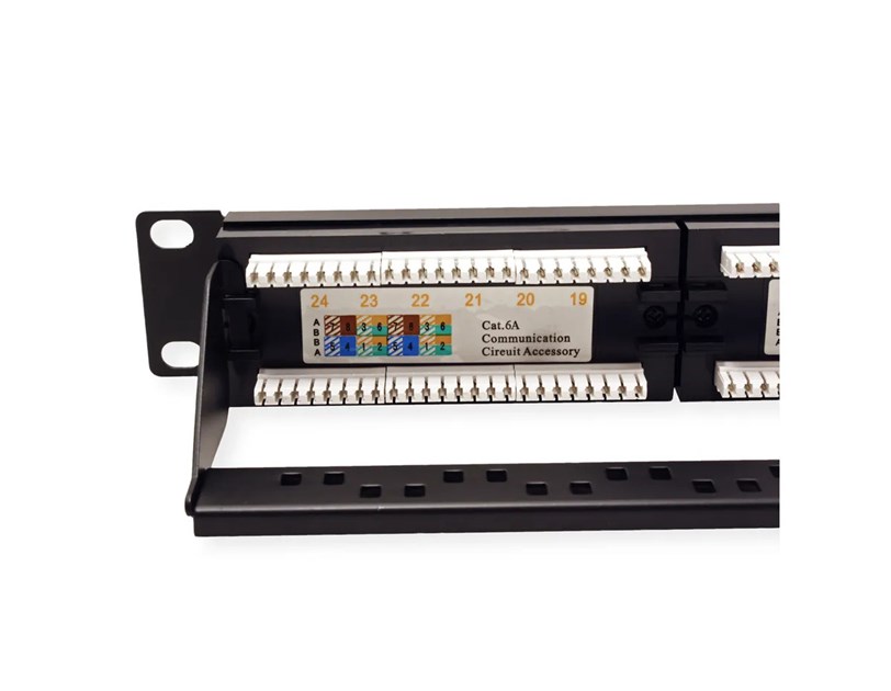 Roline VALUE Cat.6a/Class EA 19" Patch Panel 24-porta UTP, crni