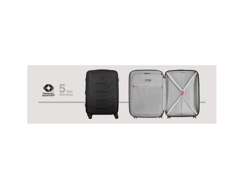 Wenger kofer Prymo Medium, 59/67 l, dimenzije 65 x 45 x 26 cm, crni