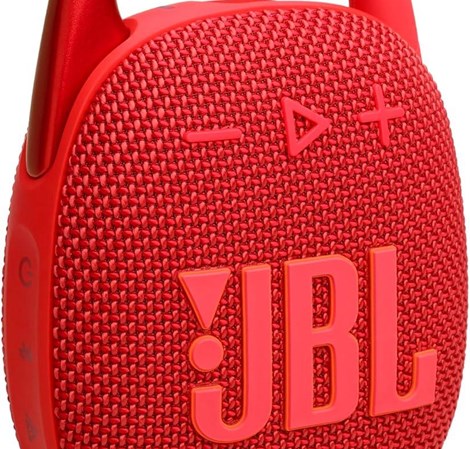 JBL Clip 5 prijenosni zvučnik BT5.3, vodootporan IP67, crveni