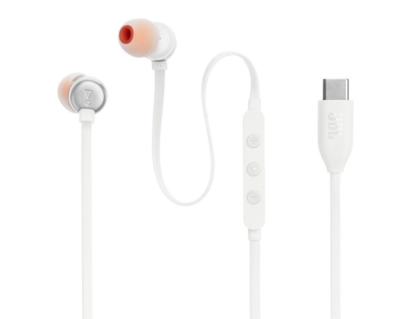 JBL Tune 310C In-ear USB-C slušalice s mikrofonom, bijele