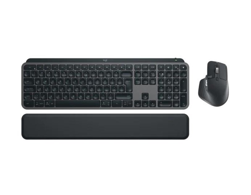 Logitech MX Keys S Combo, bežična tipkovnica+miš, graphite