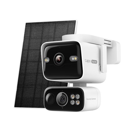 TP-Link Tapo C675D kamera + Tapo A202 Solar panel, 4K/8MP (3840x2160), 10000mAh punjiva li-lon bater, microSD, 6×Spotlights, detekcija pokreta, IP65, Dual Lens/Telephoto, Wi-Fi/Tapo app