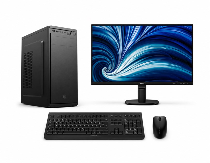 Cratos BTS Full Suit 2 - AMD Ryzen 5 5600GT, 16GB DDR4, 512GB NVMe SSD, Radeon Graphics, Windows 11 Pro, tipkovnica/miš/monitor