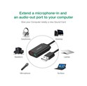 UGREEN audio adapter USB-A na 3.5mm, crni, 15cm
